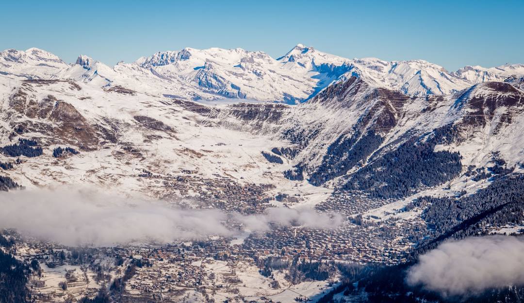 4 Vallees | Verbier in Switzerland - a view from the top of the mountain.