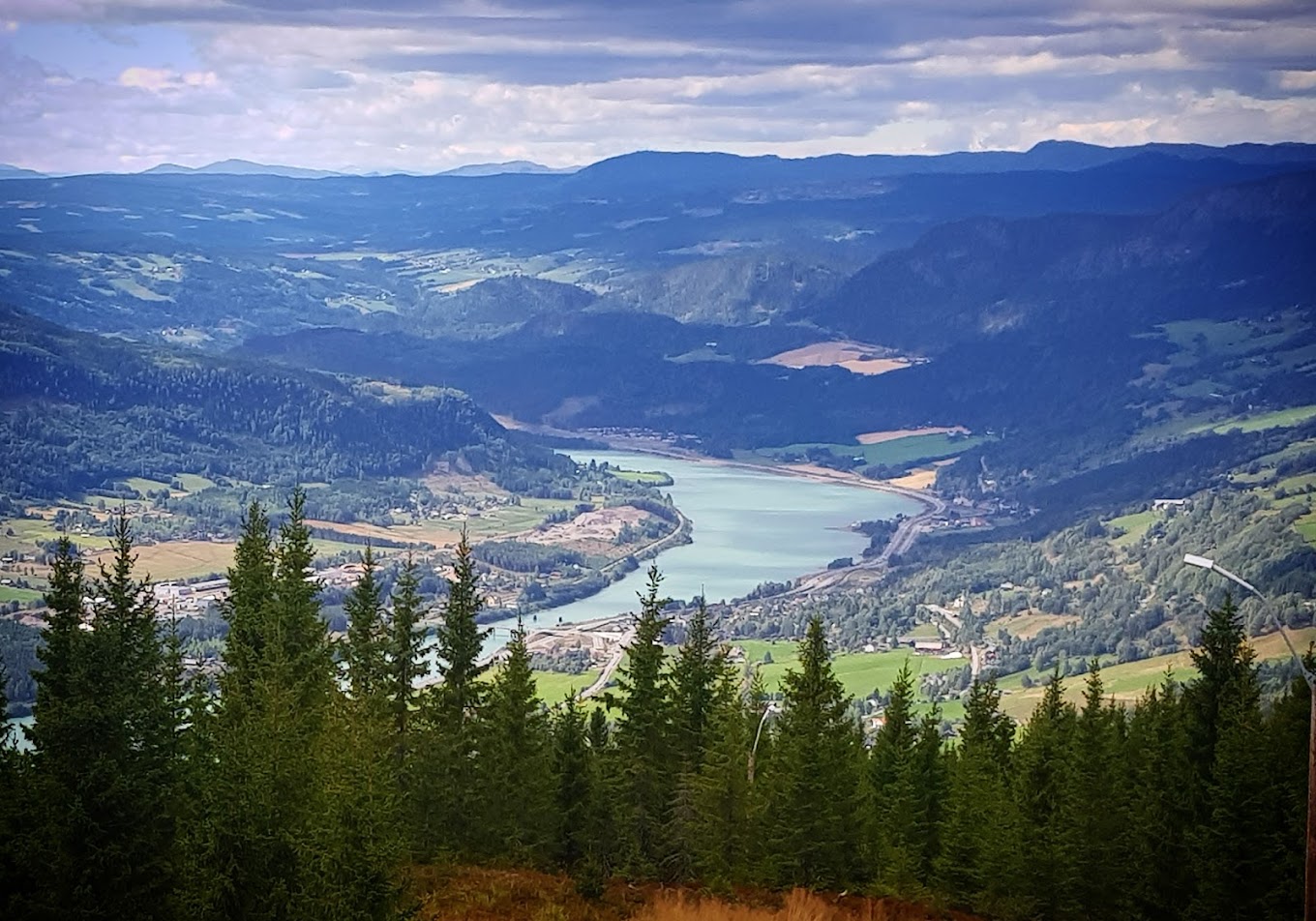 Hafjell in Norway - a view from the top of a mountain.