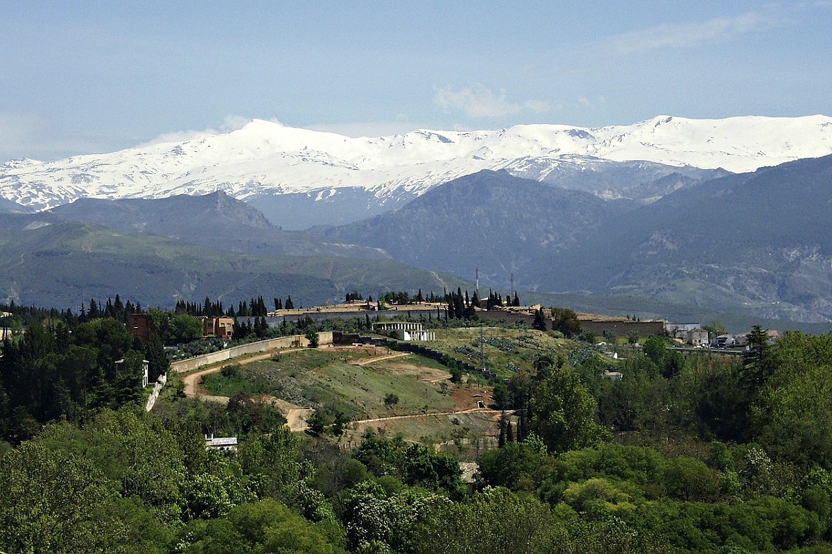 Valdesquí in Spain - a view of the mountains and snow capped mountains in the background.