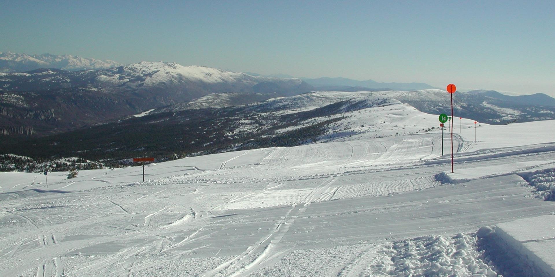L'Audibergue - La Moulière in France - a clear blue sky.
