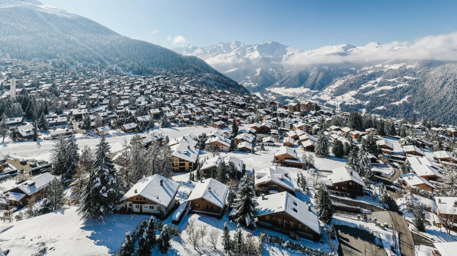 Engelberg-Titlis in Switzerland - a snow covered village in the swiss alps.