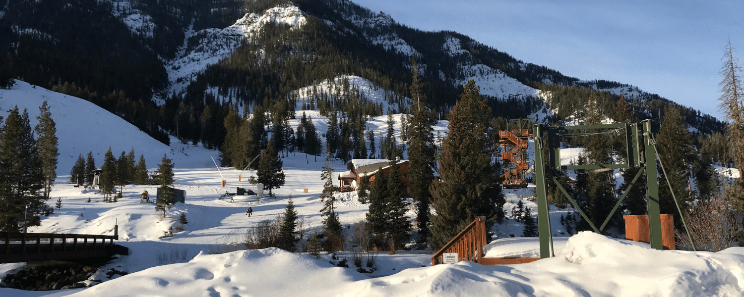 Sleeping Giant in USA - snow on the ground.