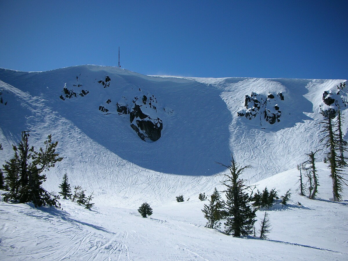 Mt. Ashland in USA - a snow covered mountain.