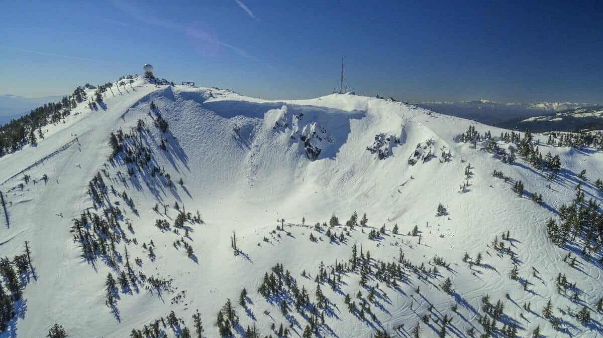 Mt. Ashland in USA - a mountain covered in snow.