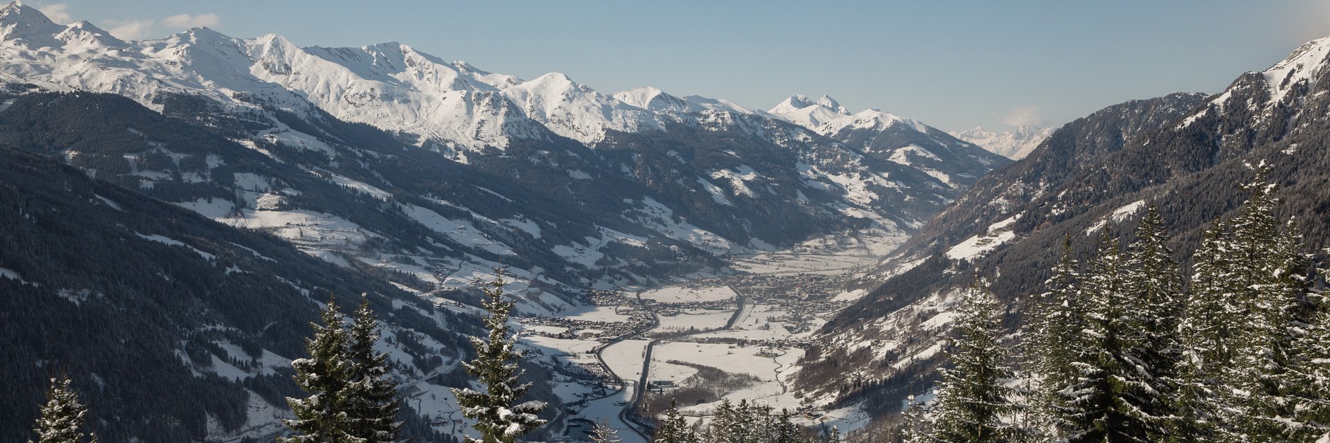 Graukogel – Bad Gastein in Austria - a view from the top of a snowy mountain.