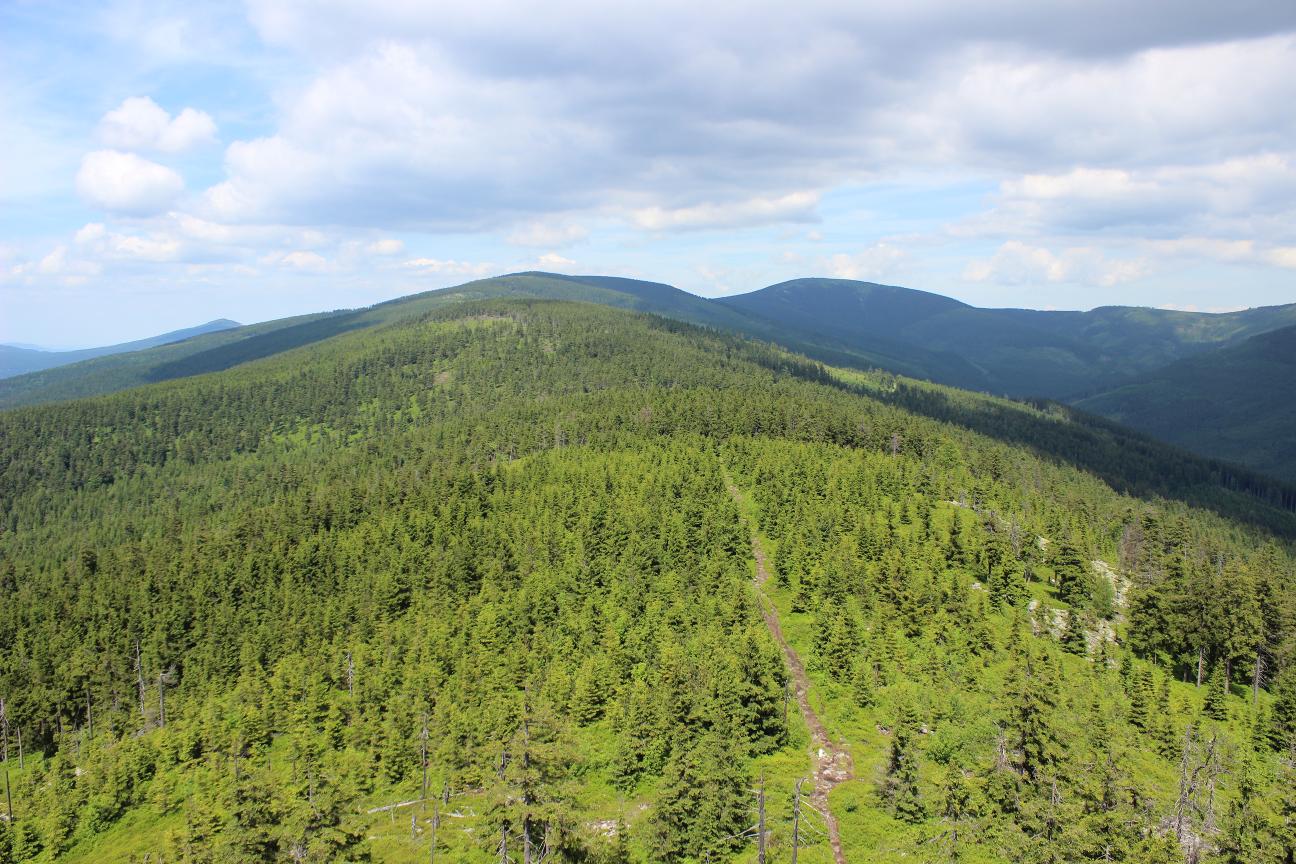 Dolní Morava – Králický Sněžník in Czech Republic - a view from the top of a mountain.