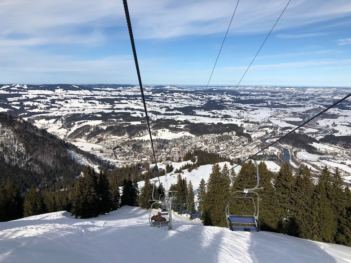 Mittagbahn – Immenstadt in Germany - a view from the top of a ski lift.