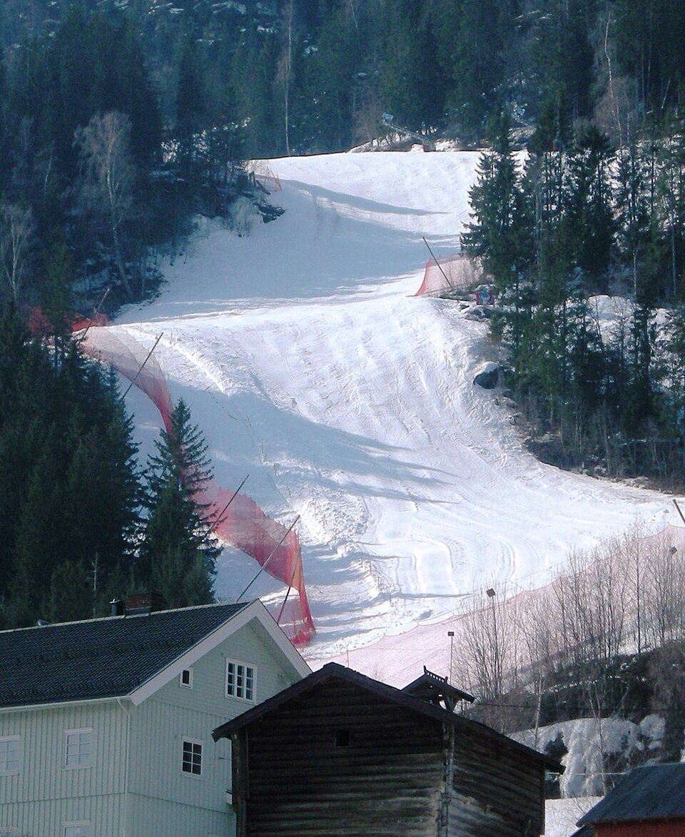 Kvitfjell in Norway - the snow is white in color.