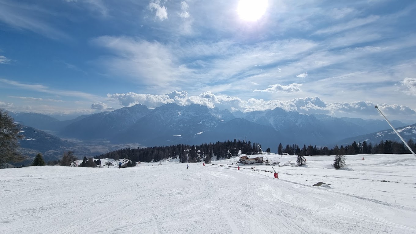 Zettersfeld Lienzer in Austria - a view of the mountains from a ski slope.