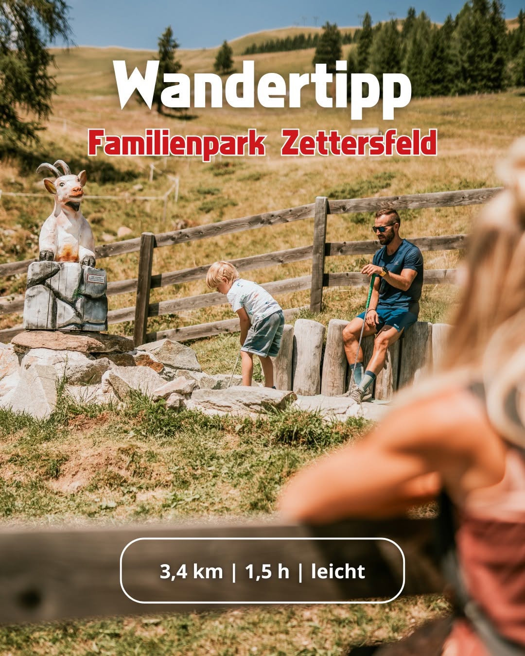 Zettersfeld Lienzer in Austria - a group of people sitting on a bench in the mountains.