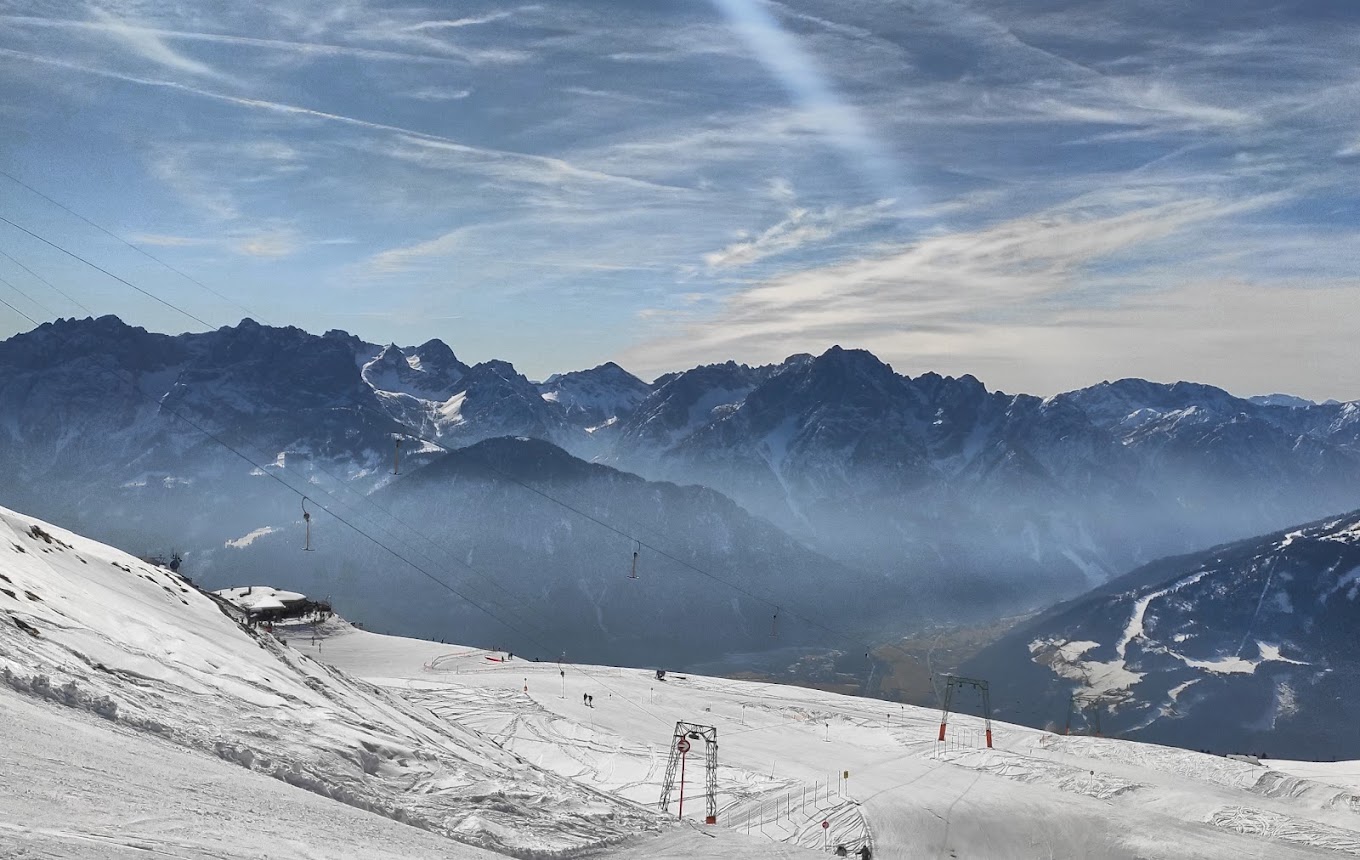 Zettersfeld Lienzer in Austria - a view of the mountains from a ski slope.