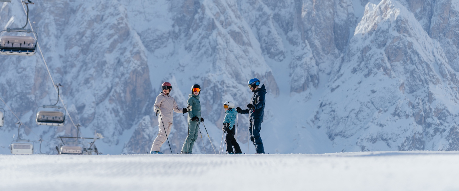 Vigiljoch – Lana in Italy - a group of people standing on top of a mountain.