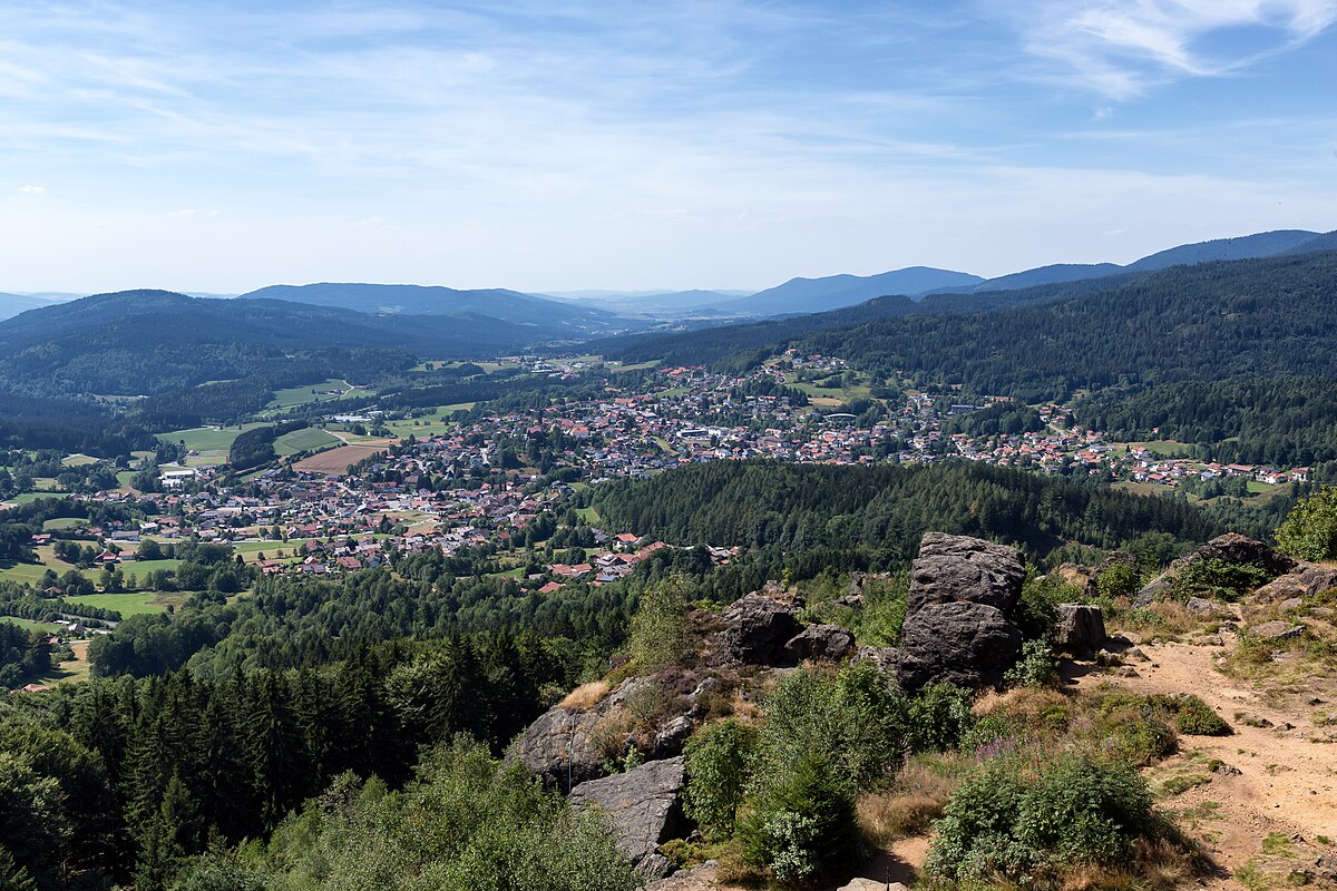 Silberberg – Bodenmais in Germany - the view from the top of the mountain.