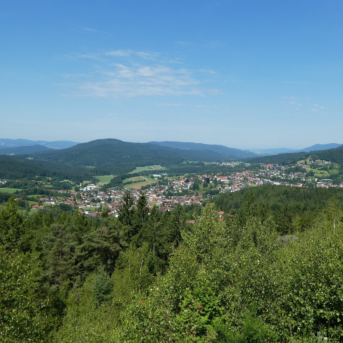 Silberberg – Bodenmais in Germany - the view from the top of the mountain.