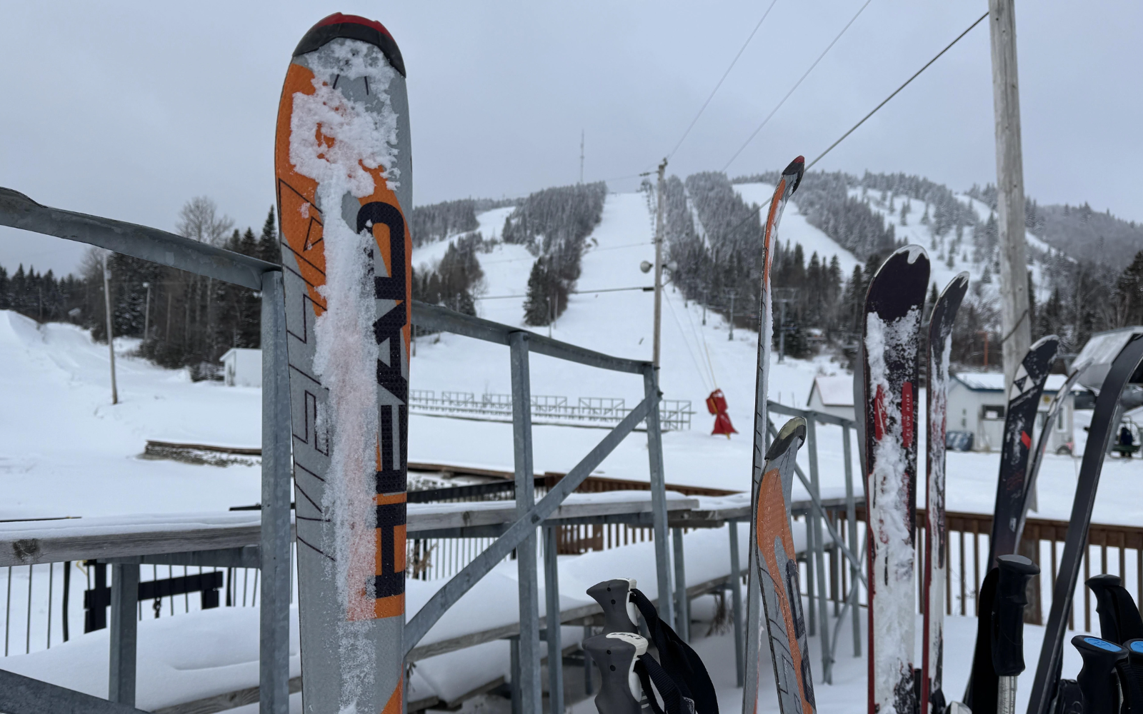 Val d'Irène in Canada - white snow on the ground.