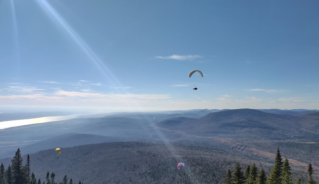Mont-Sainte-Anne in Canada - the view from the top of the mountain.