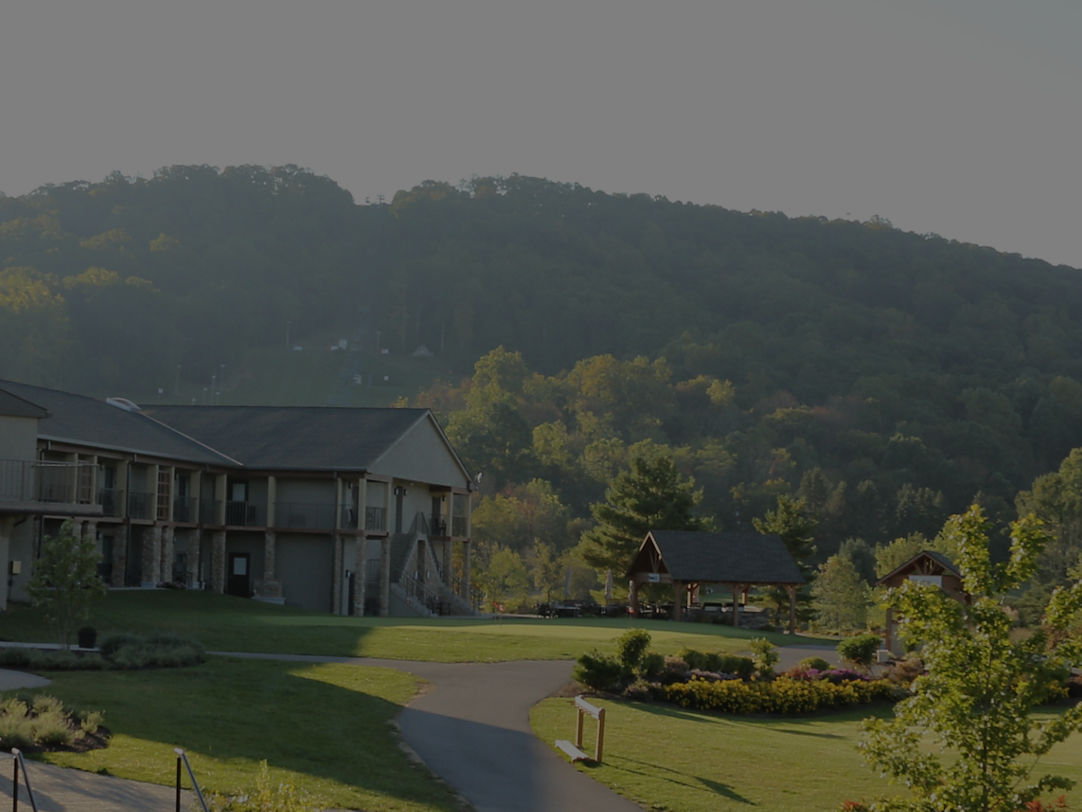 Liberty Mountain in USA - a large house in the middle of a wooded area.
