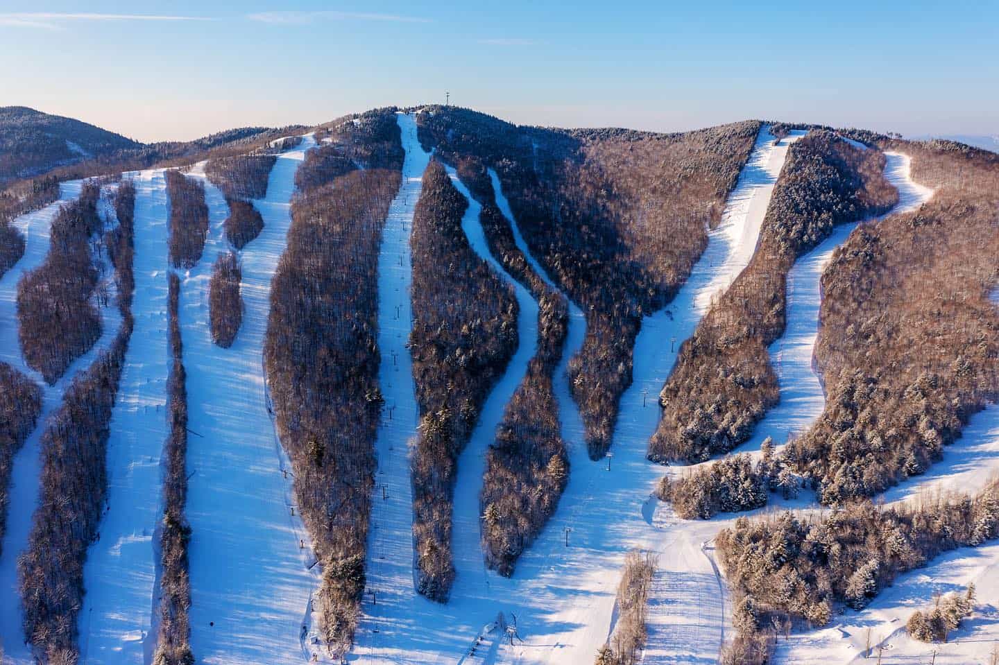 Nayoro Piyashiri in Japan - a ski slope covered in snow and trees.