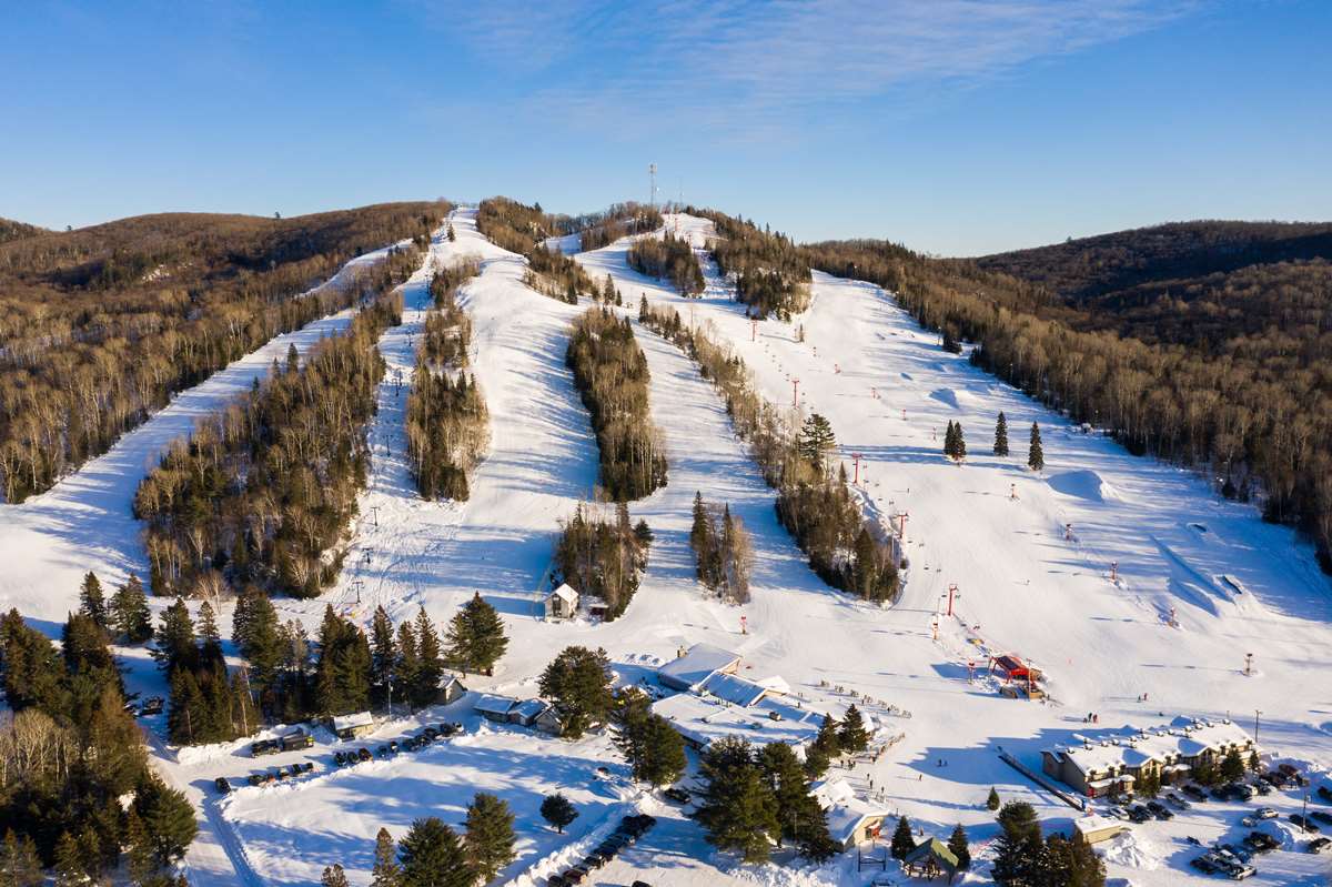 Searchmont in Canada - a ski slope covered in snow.