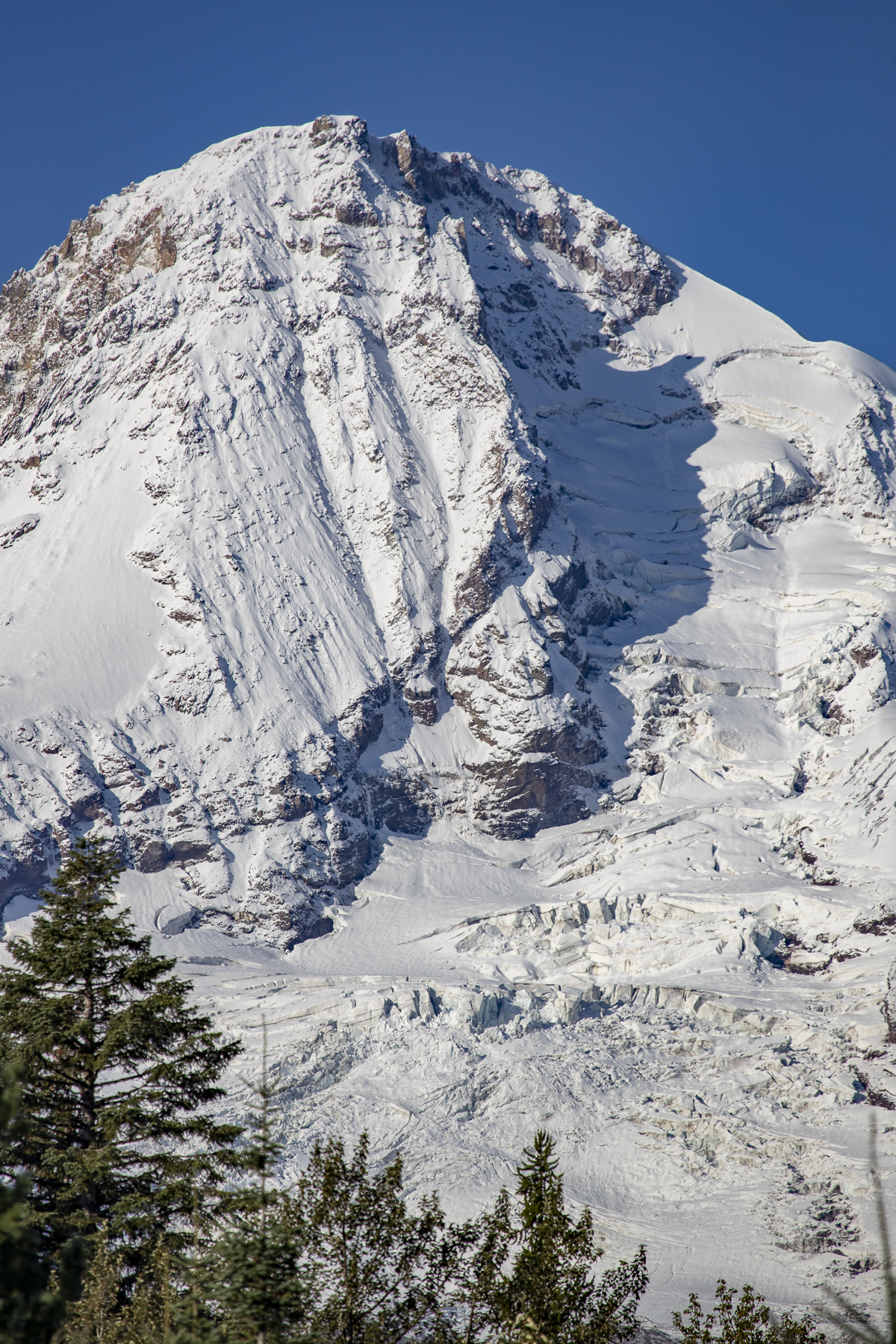 Cooper Spur in USA - the snow on the mountain.