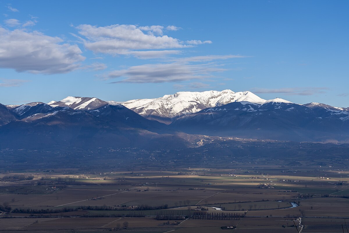 Monte Terminillo in Italy - a view of the mountains from the top of a mountain.