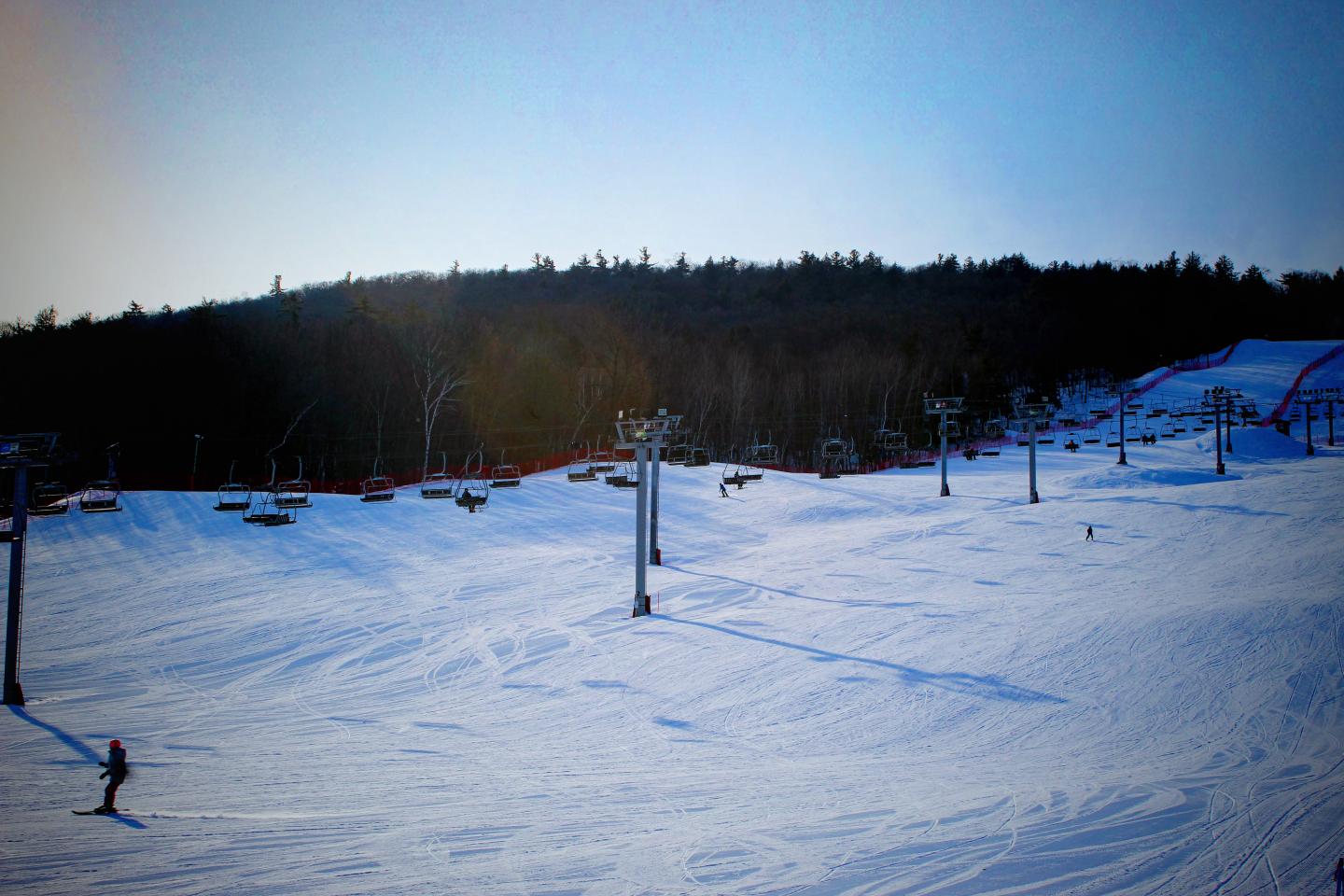 West Mountain in USA - a snow covered ski slope.