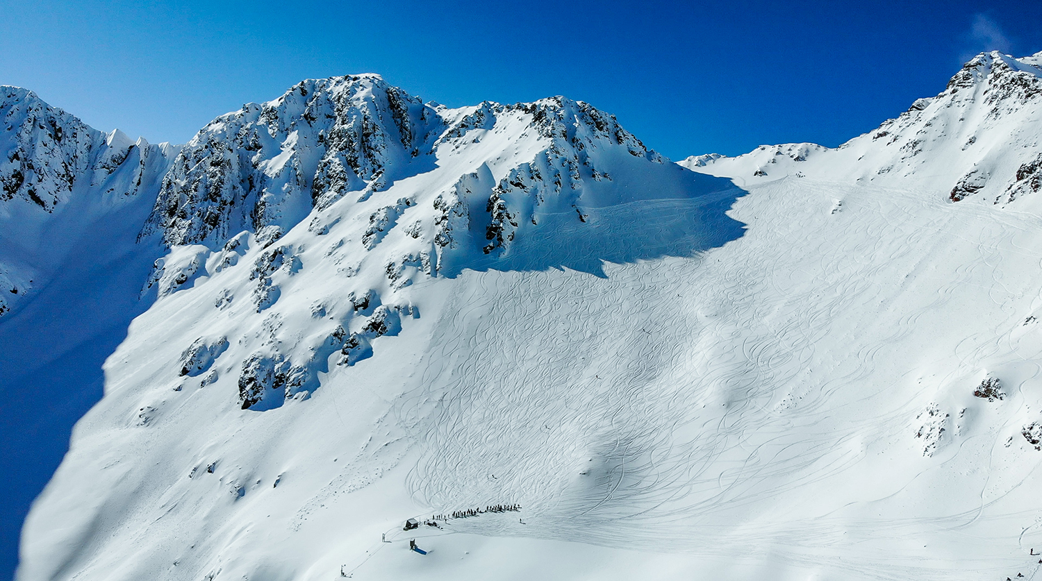 Hiraniwa Kogen in Japan - a person skiing down a snowy mountain.
