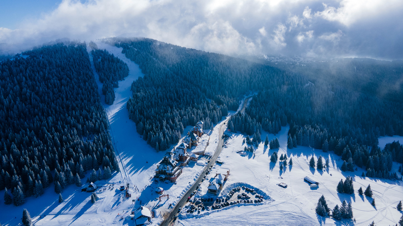 Kopaonik in Serbia - a mountain covered in snow.