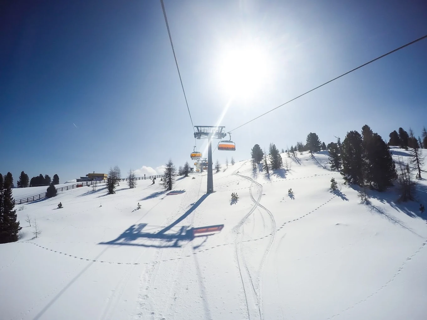 Kreischberg in Austria - a ski lift going up the side of a mountain.
