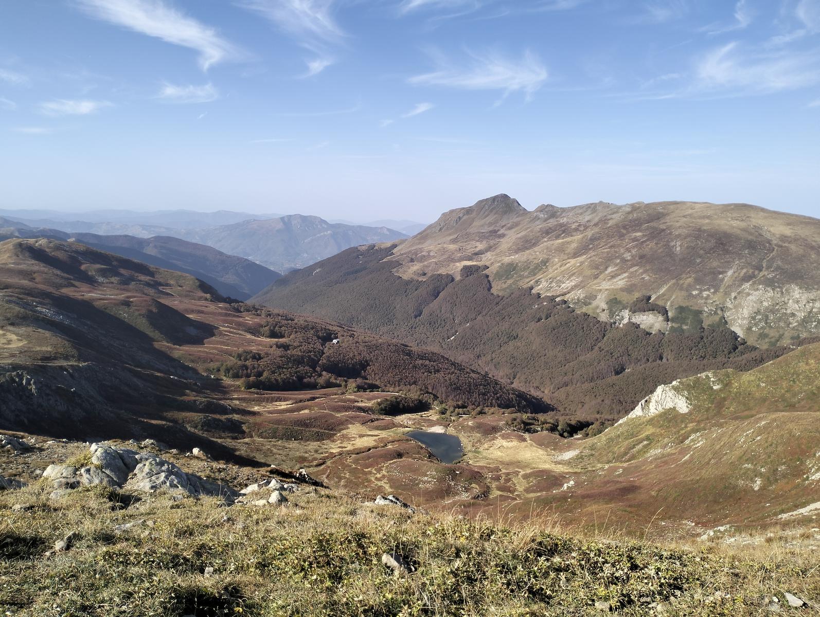 Cerreto Laghi monte La Nuda in Italy - the view from the top of the mountain.