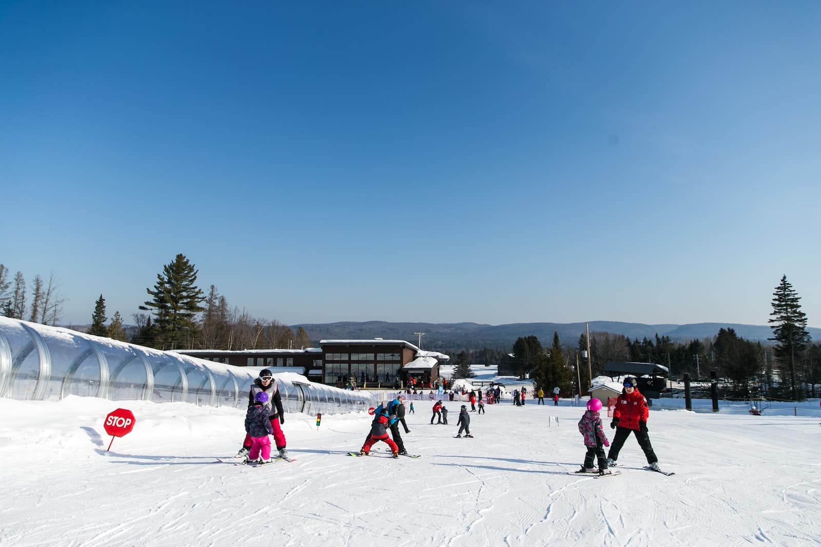 Montcalm in Canada - a clear blue sky.