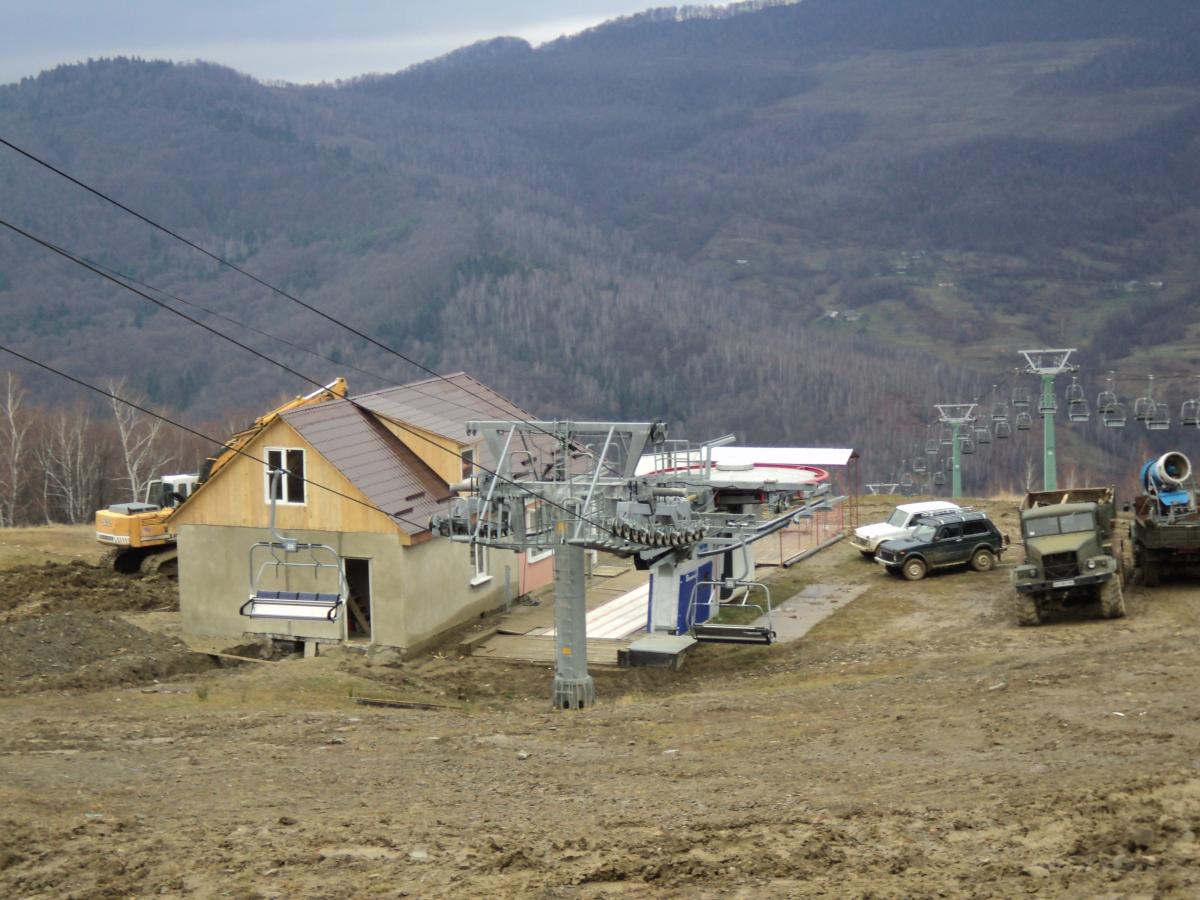 Krasiya in Ukraine - mountains in the background.