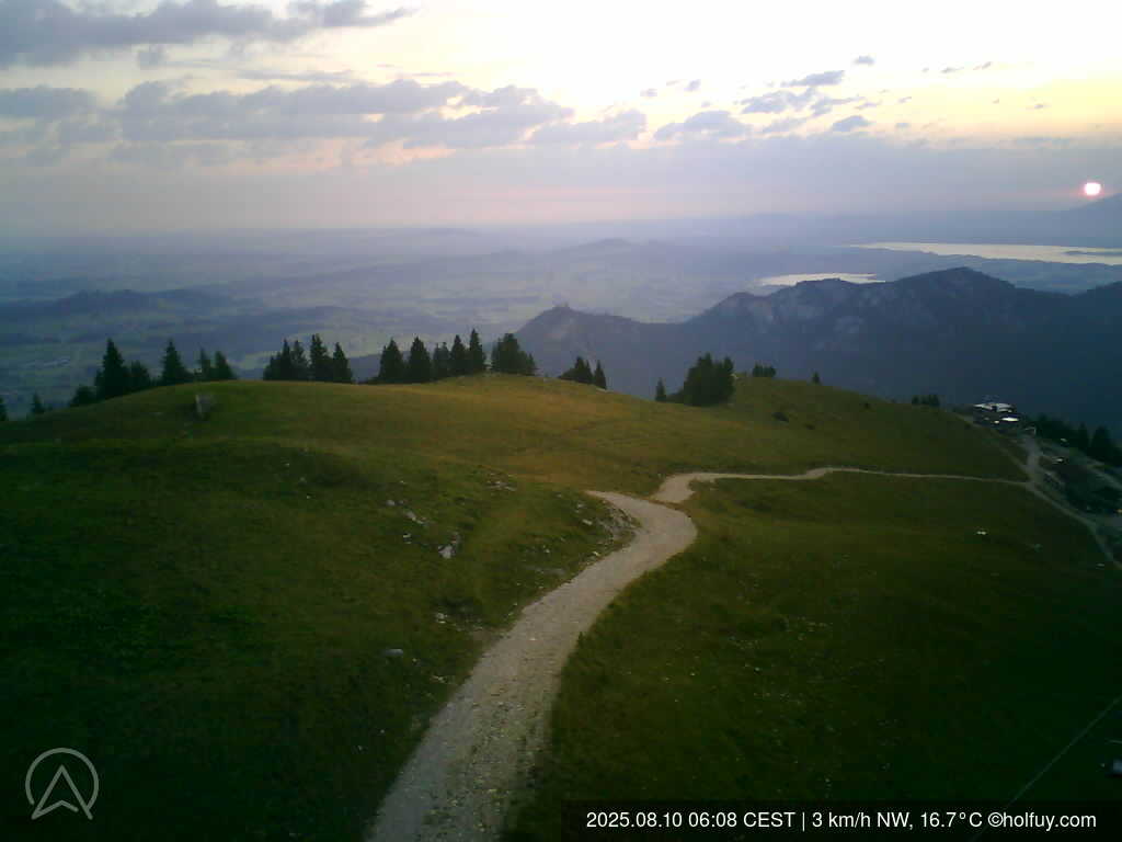 Breitenberg - Hochalpe - Pfronten in Germany - a trail going up the side of a mountain.