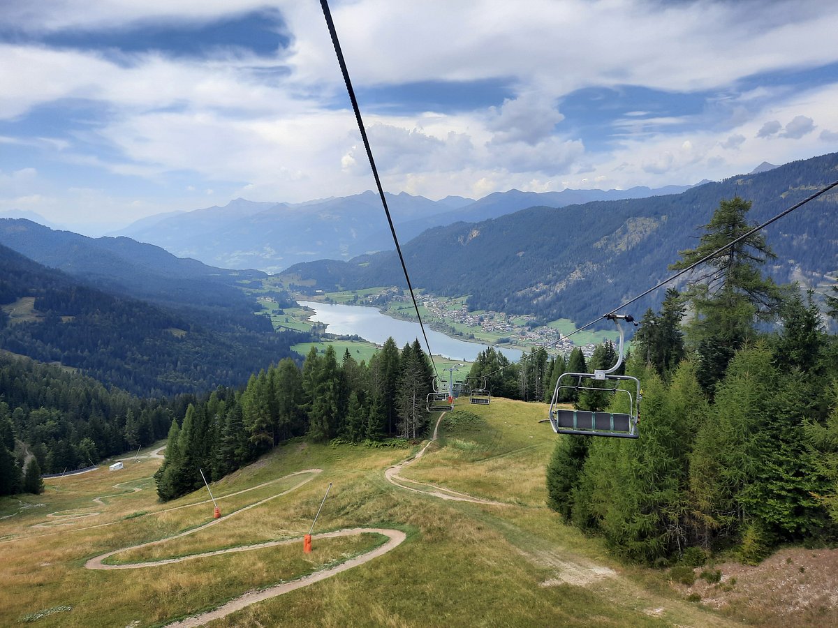 Naggler Alm in Austria - the view from the top of the ski lift.