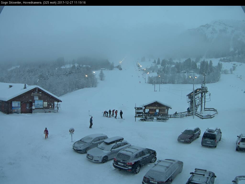 Sogn Skisenter in Norway - a snow covered ski slope.