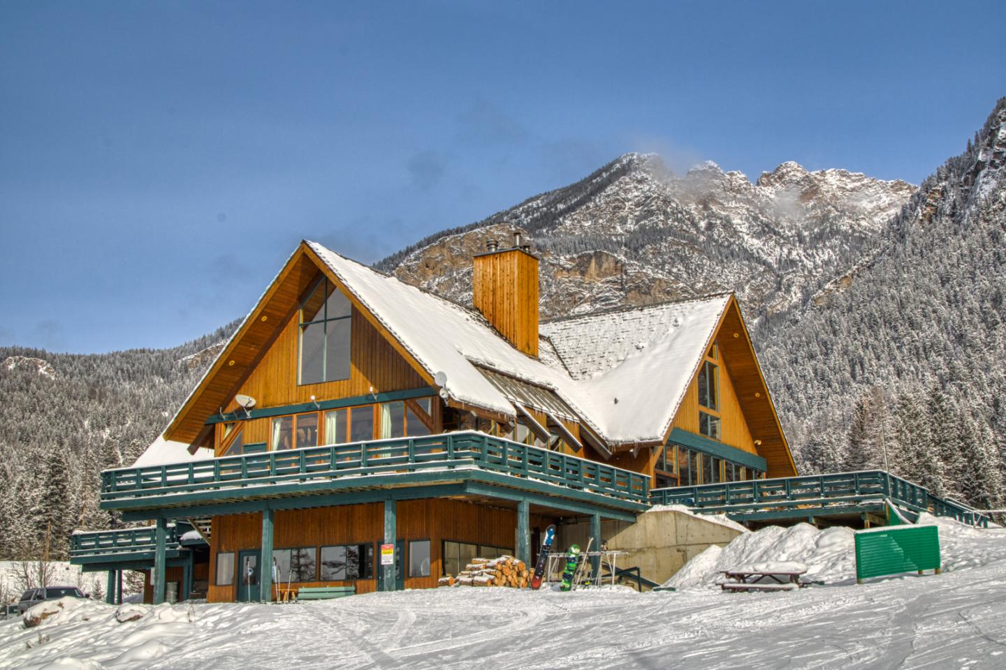 Fairmont Hot Springs in Canada - snow on the ground.