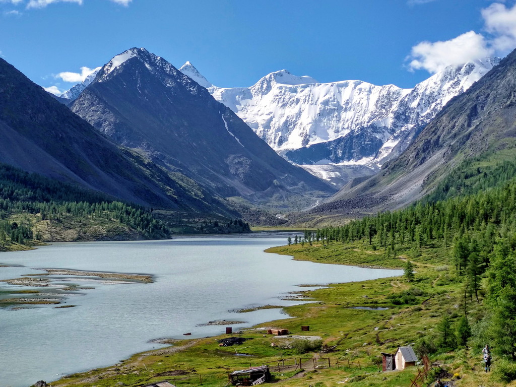 Adzhigardak in Ural Federal District - a view of a mountain lake in the mountains.