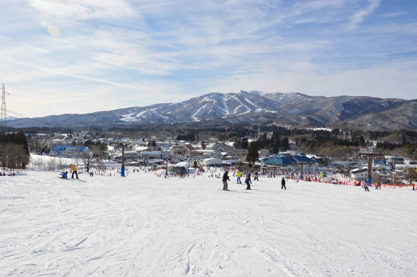 Hirugano Kogen in Japan - snow on the ground.