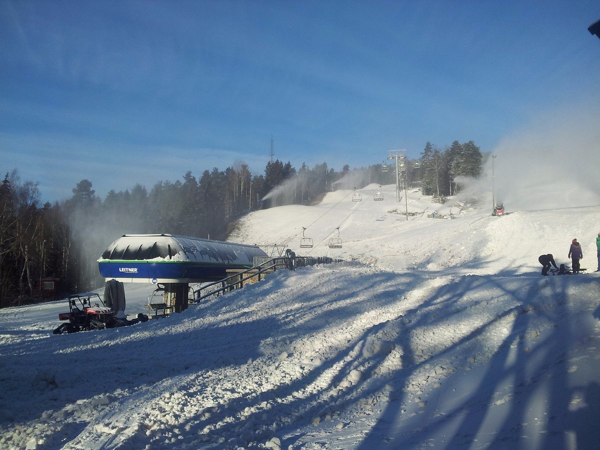 Drammen in Norway - the snow is white in color.