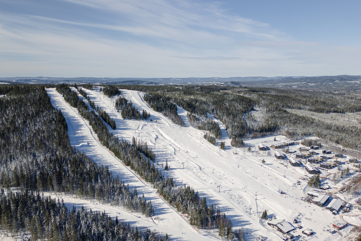 Säfsen in Sweden - snow on the ground.