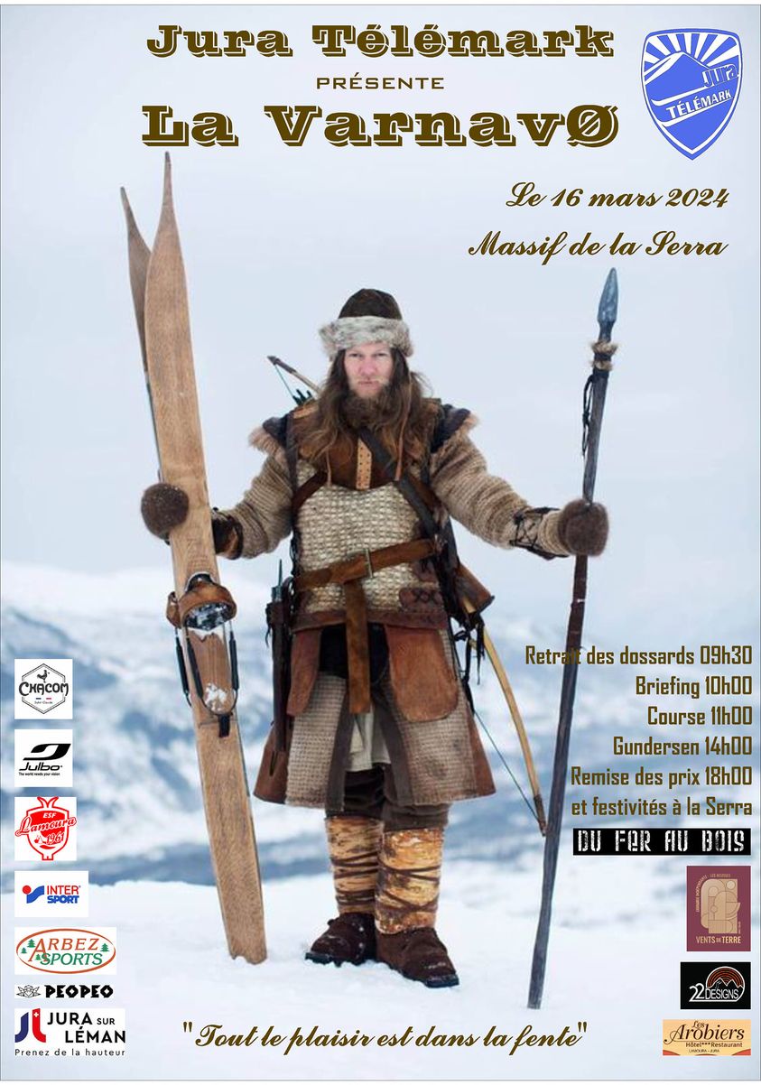 La Serra in France - a poster advertising a ski event in the mountains.
