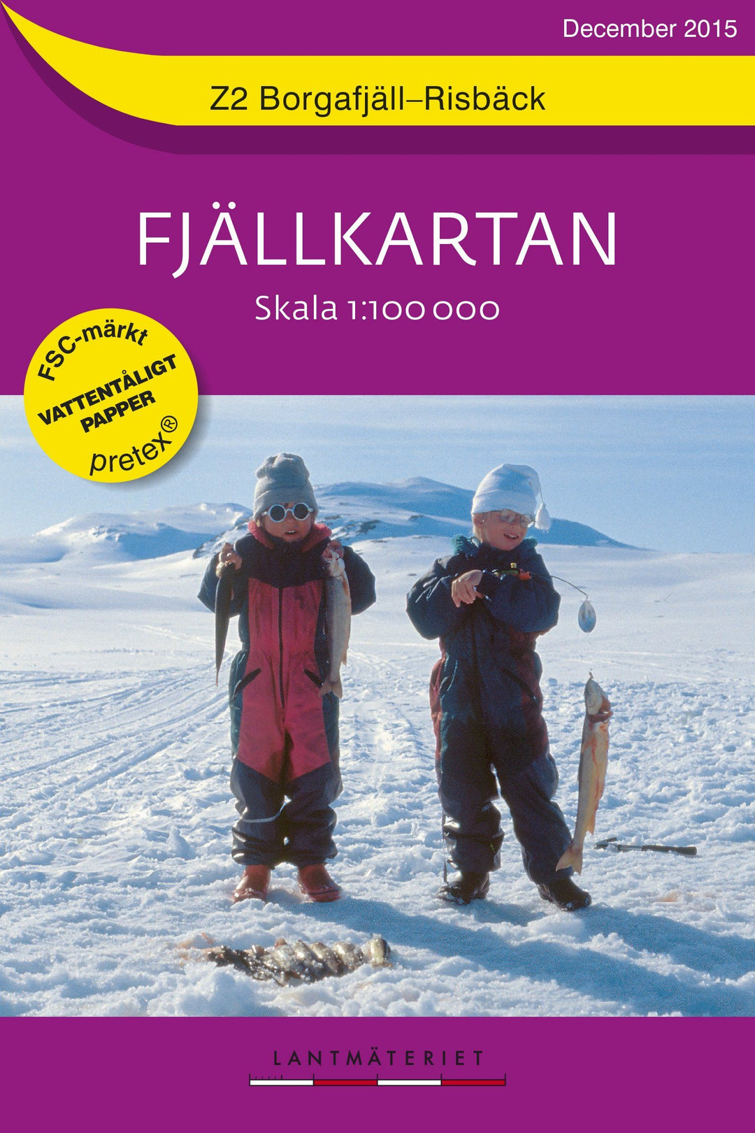 Borgafjäll in Sweden - a picture of two children standing in the snow.