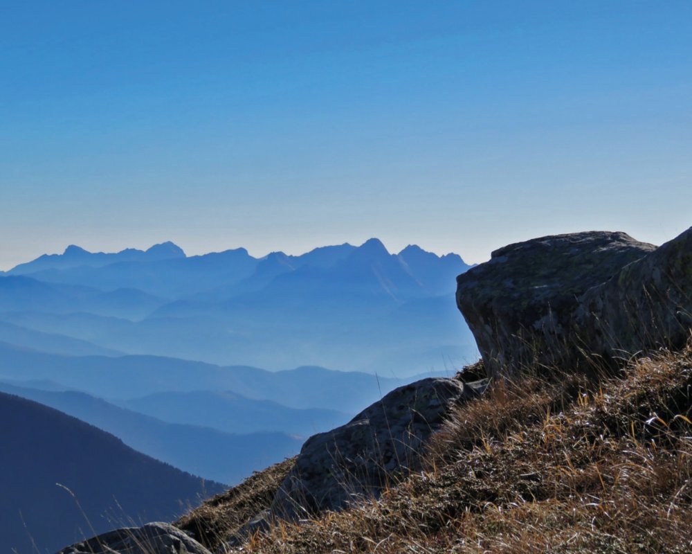 Passo dei Due Santi in Italy - a person standing on top of a mountain.