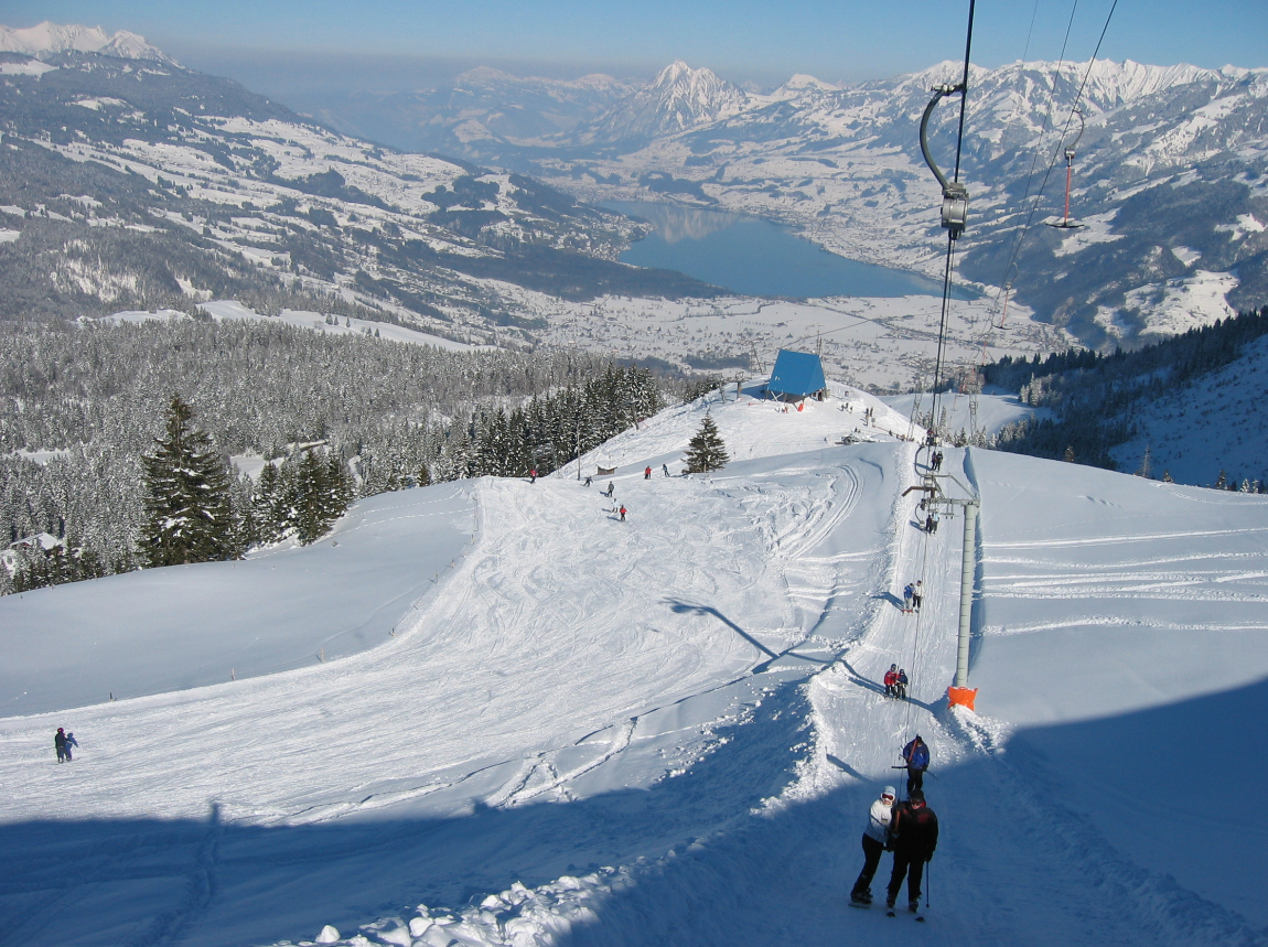 Mörlialp in Switzerland - snow on the ground.