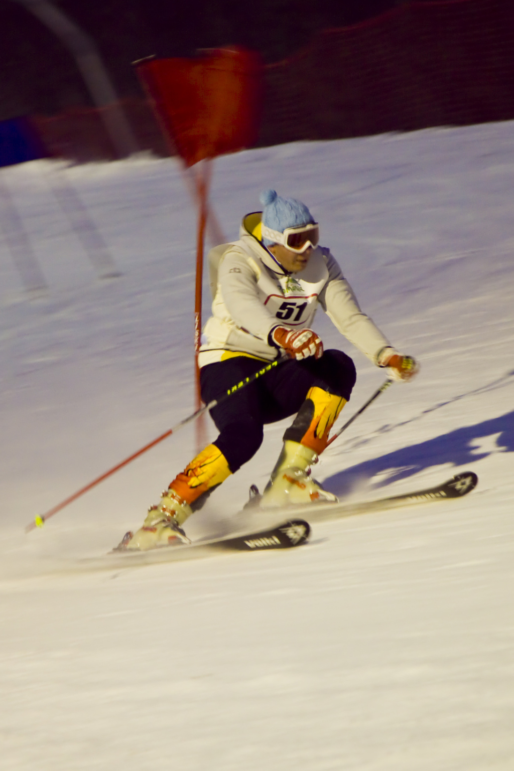 Pârtia de schi Cozla in Romania - white snow on the ground.