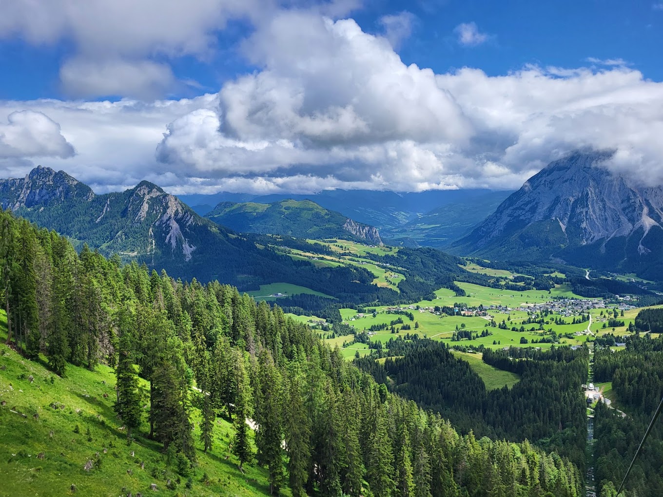 Tauplitz in Austria - a view from the top of a mountain.