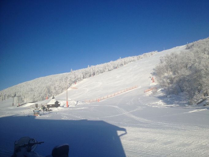 Storlien in Sweden - the view from the top of the mountain.