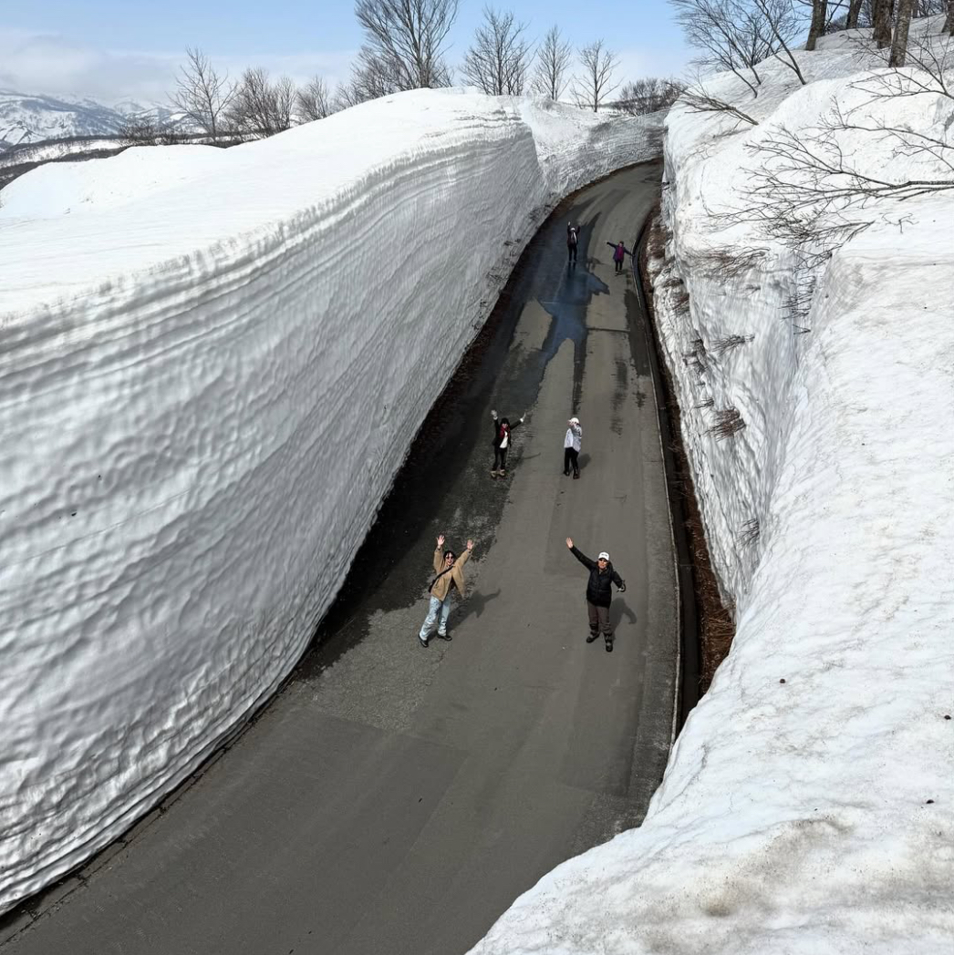 Gassan in Japan - people walk along a snow - covered section of a road in beijing, china.