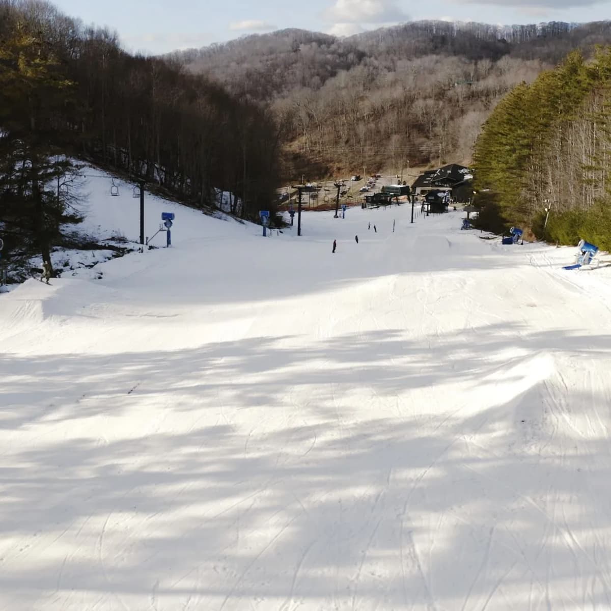 Hatley Pointe in USA - white snow on the ground.