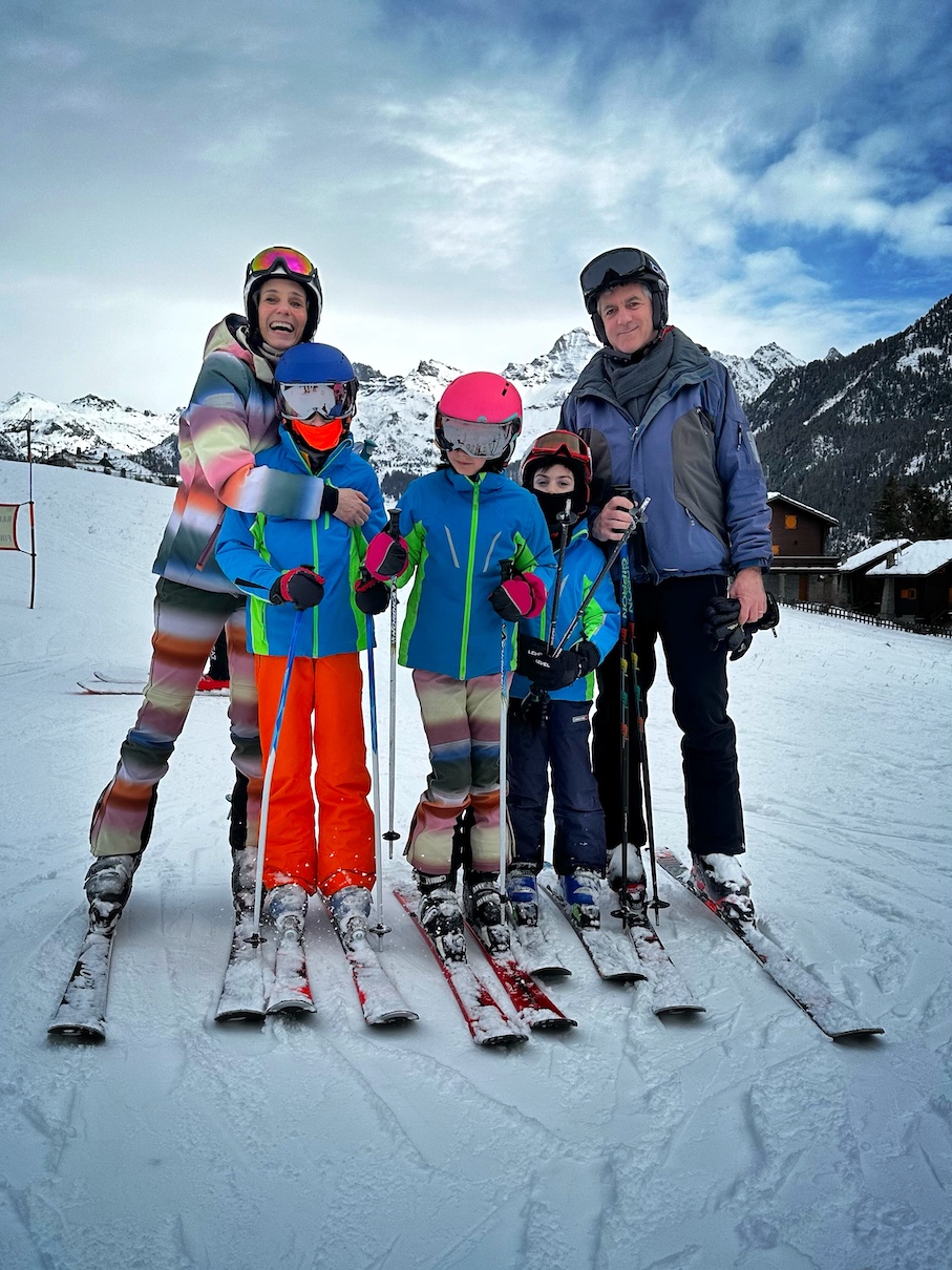Alagna Valsesia | Gressoney-La-Trinité | Champoluc | Frachey in Italy - a group of people standing in the snow.